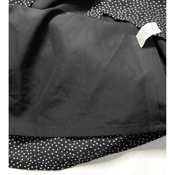 J Crew Dress Womens XXS Black White Polka Dot Long Sleeve Button Down Front - Picture 7 of 11